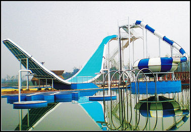 Su Parkı Ekipmanları Dalga Slide, 11m Yüksekliğinde Açık Aqua Park için Fiberglas Su Kaydırağı