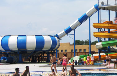 Aqua Park Fiberglass Su Kaydırağı, 19m Yükseklik Su Parkı Super Bowl Su Parkı