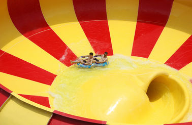 Aqua Park Fiberglass Su Kaydırağı, 19m Yükseklik Su Parkı Super Bowl Su Parkı