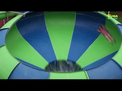 Tema Parkı için Fiberglass Space Bowl Slaytı